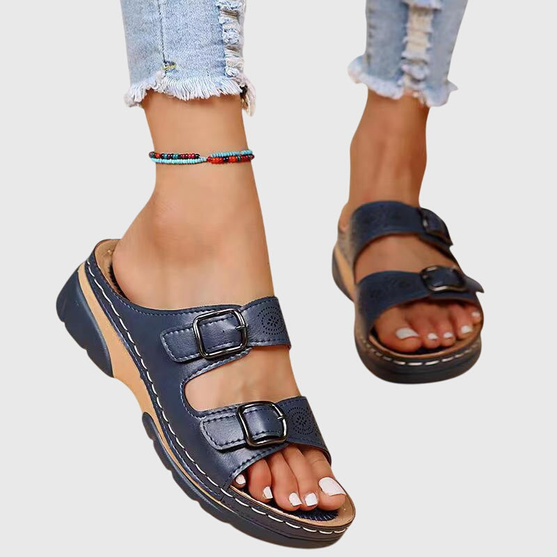 Diora™ | Comfort Support Leather Sandals