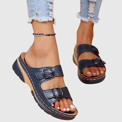 Diora™ | Comfort Support Leather Sandals