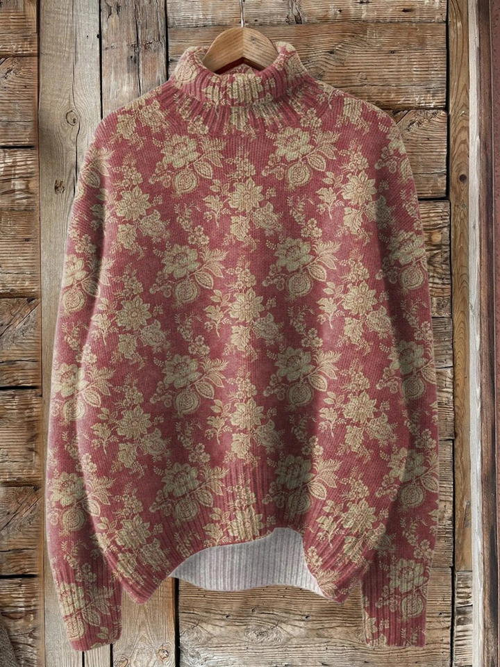Elle | Vintage floral print sweater