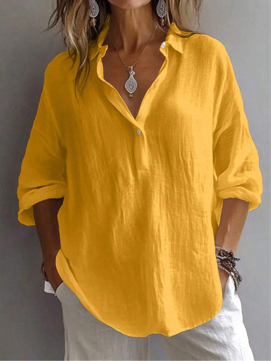 Marielle™ Relaxed Button-Front Shirt