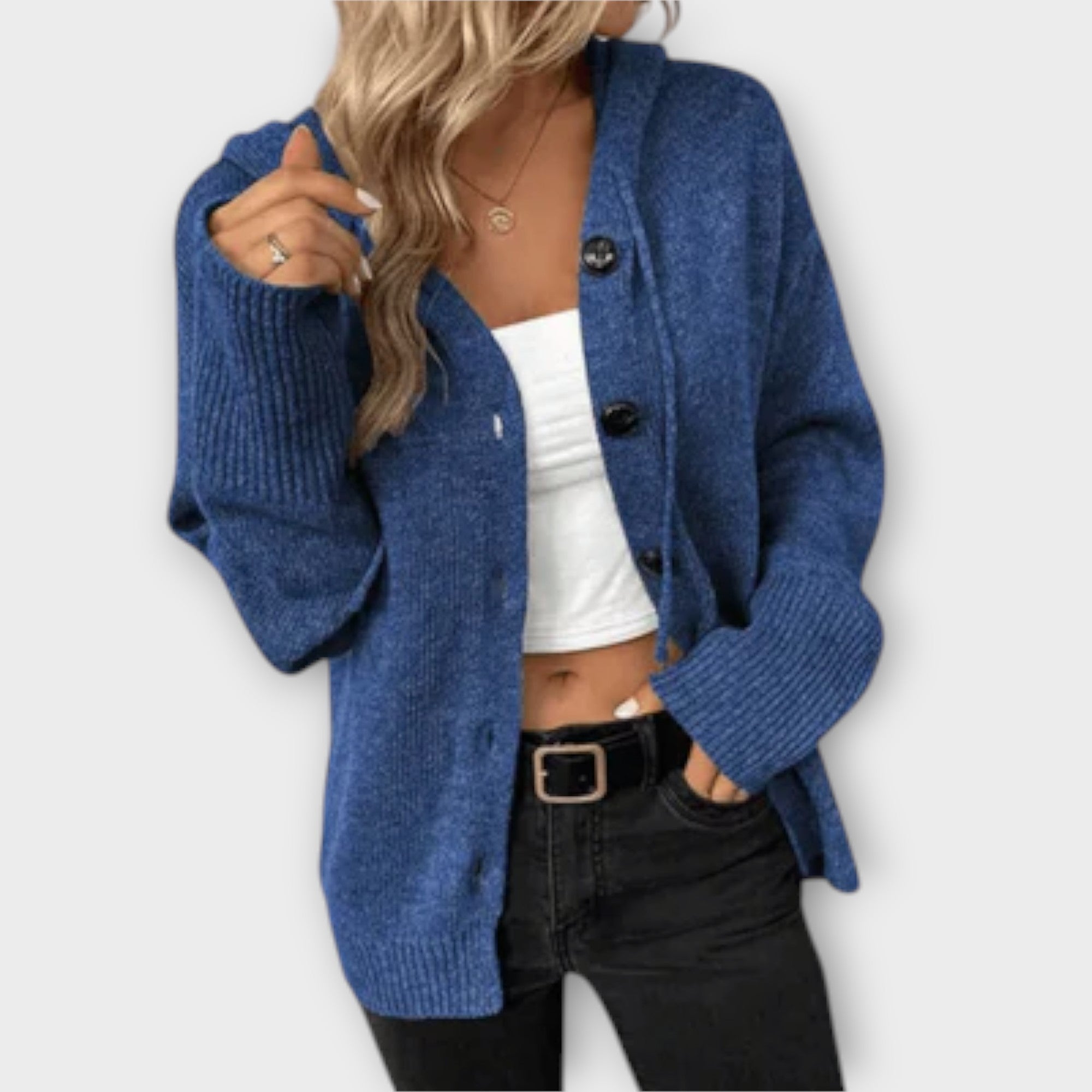 Berta™ – Elegant Button Knit Cardigan