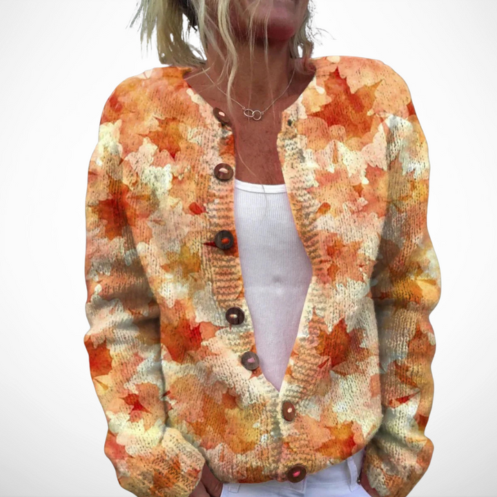 Florentina™ – Elegant Cardigan with Floral Detail