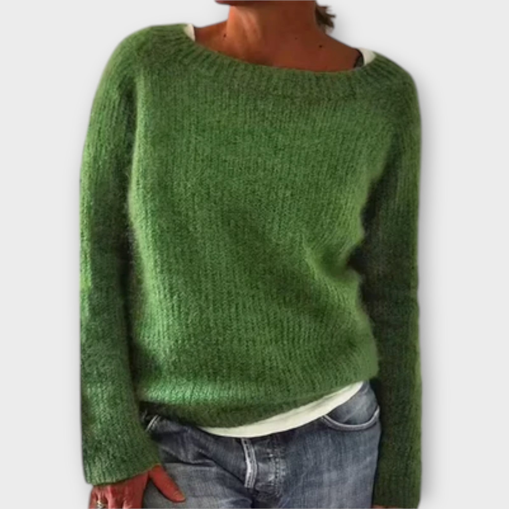Elry™ - Blød enscolort strikpullover