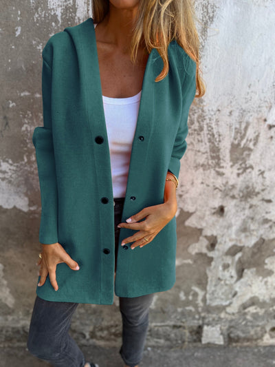 Savannah | Casual Hoodie Jacket with Buttons