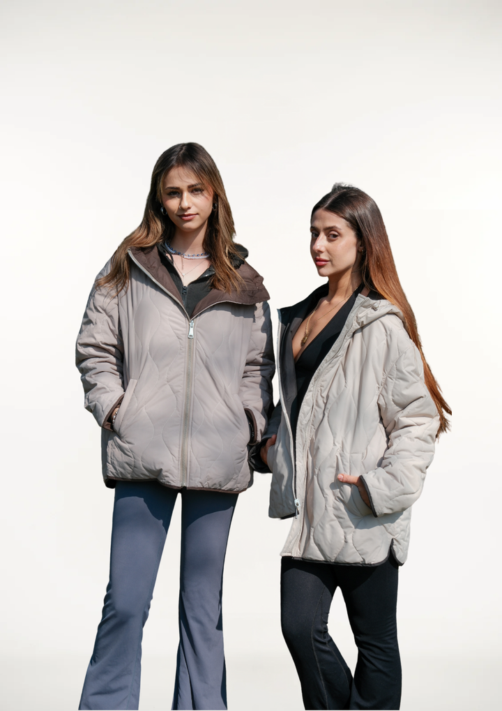 WILLOW | QUILTED WATER REPELLENT HOODED JACKET