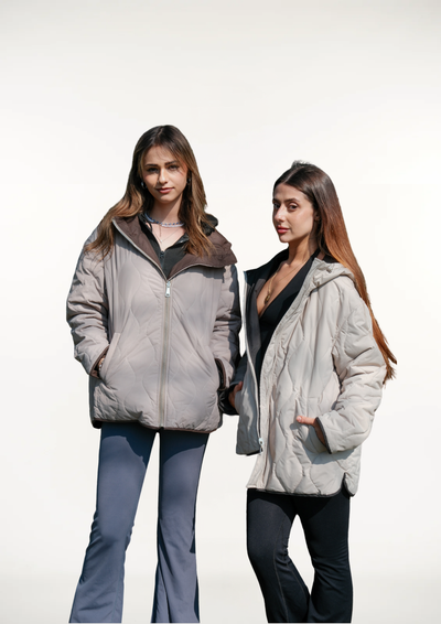 WILLOW | QUILTED WATER REPELLENT HOODED JACKET