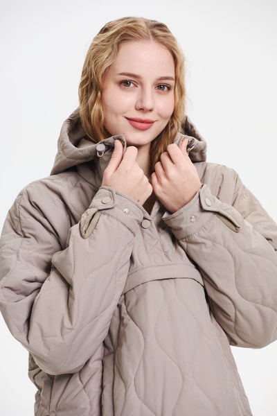 WILLOW | QUILTED WATER REPELLENT HOODED JACKET