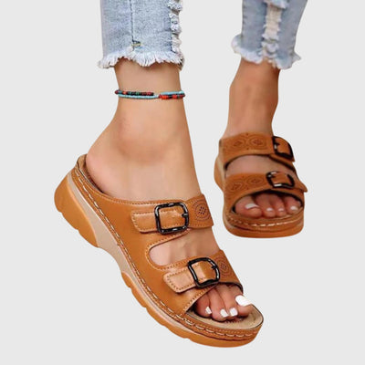Diora™ | Comfort Support Leather Sandals