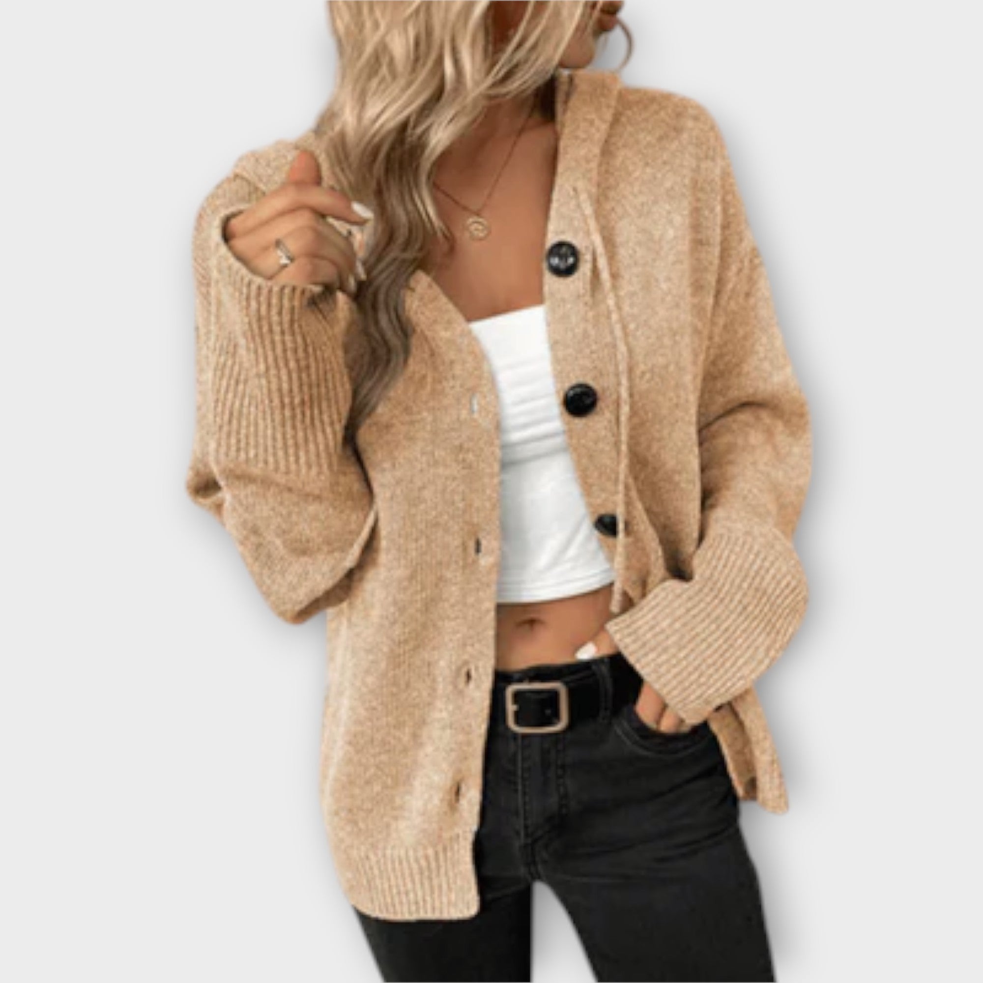 Berta™ – Elegant Button Knit Cardigan