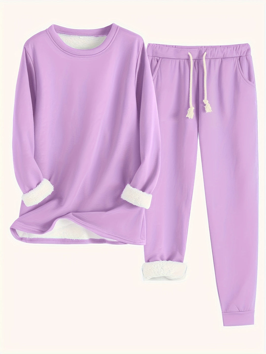 Karina Women's Cotton Blend Lounge Set – Light Blue Two-Piece