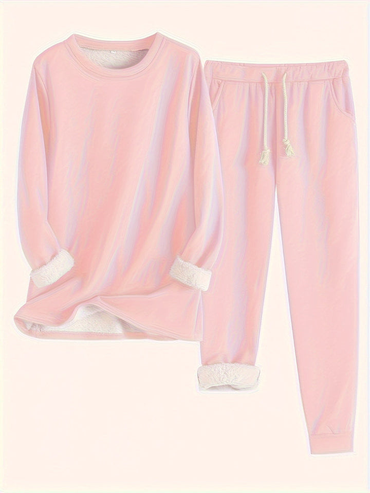 Karina Women's Cotton Blend Lounge Set – Light Blue Two-Piece