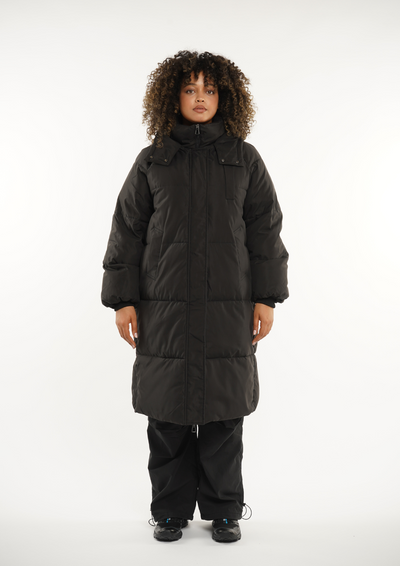 LUNA | HOODED LONG PUFFER JACKET