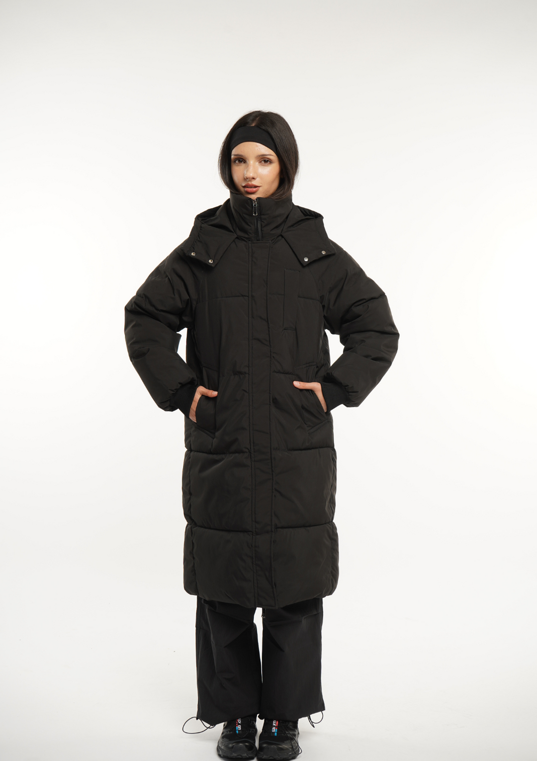 LUNA | HOODED LONG PUFFER JACKET