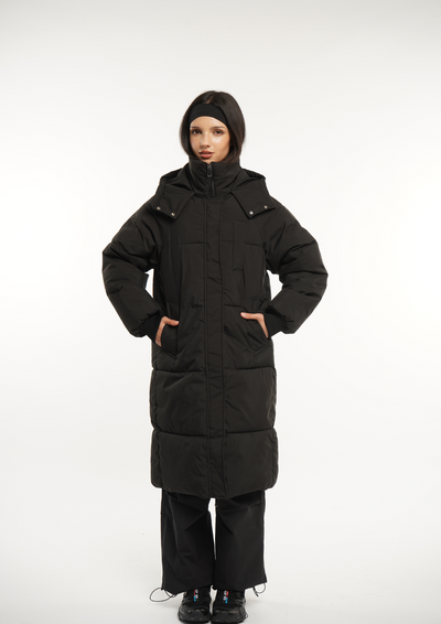 LUNA | HOODED LONG PUFFER JACKET