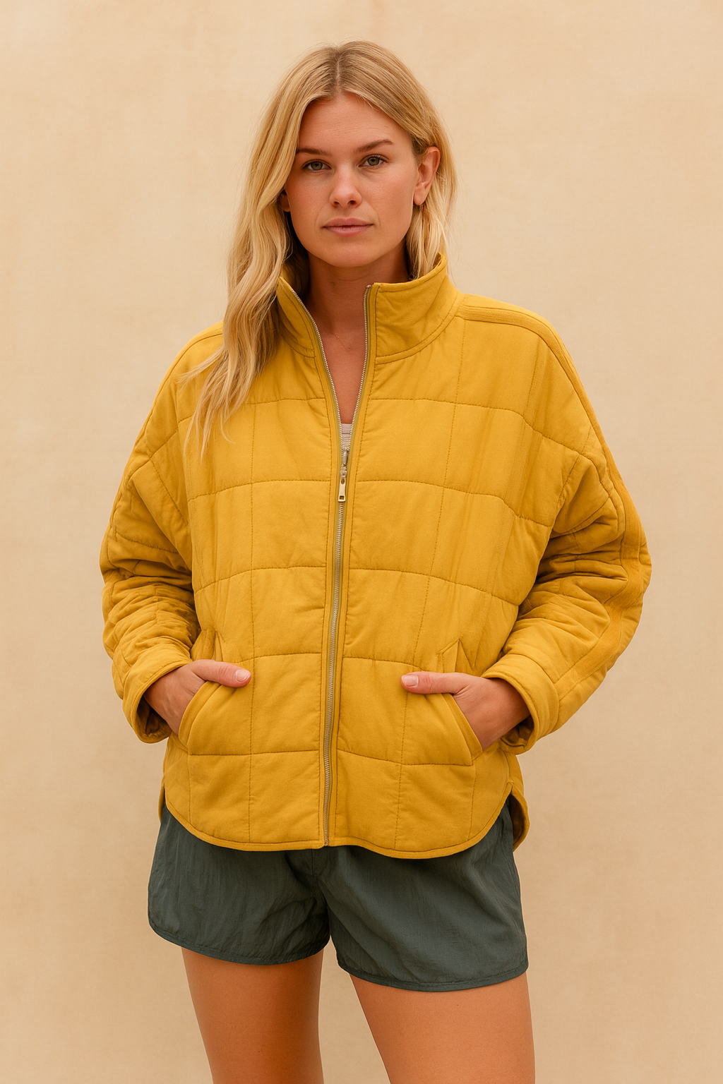 APRIL – LIGHTWEIGHT COMPACT ZIP PUFFER JACKET