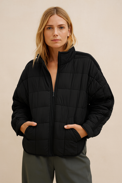 APRIL – LIGHTWEIGHT COMPACT ZIP PUFFER JACKET