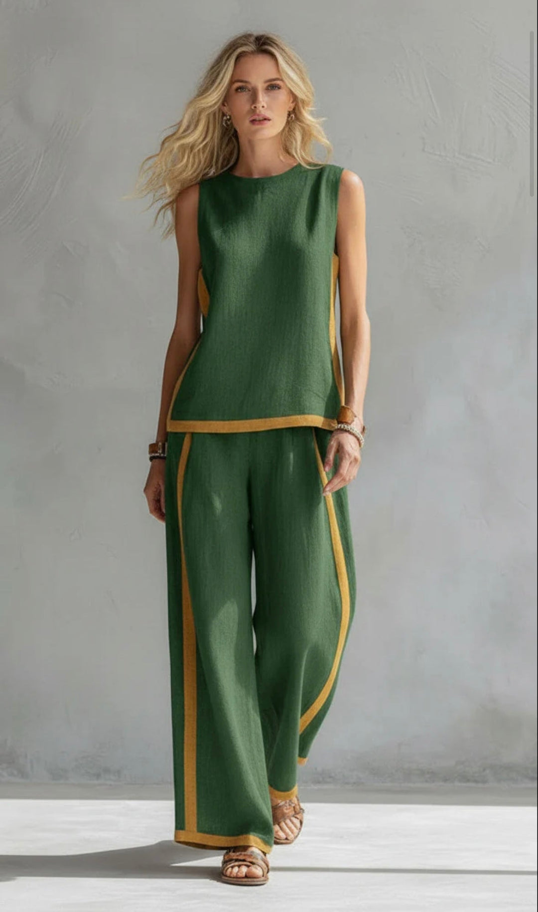 Elara™ Refined Contrast Two-Piece Set