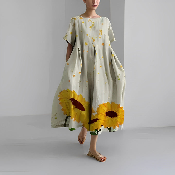 Elena Garden Grace Dress – Flowy Boho Dress