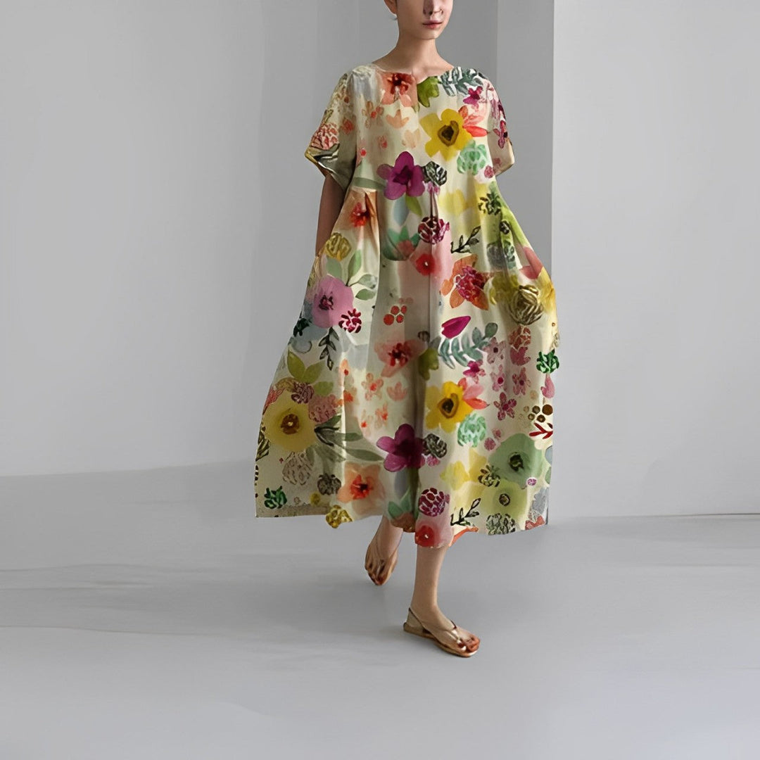 Elena Garden Grace Dress – Flowy Boho Dress