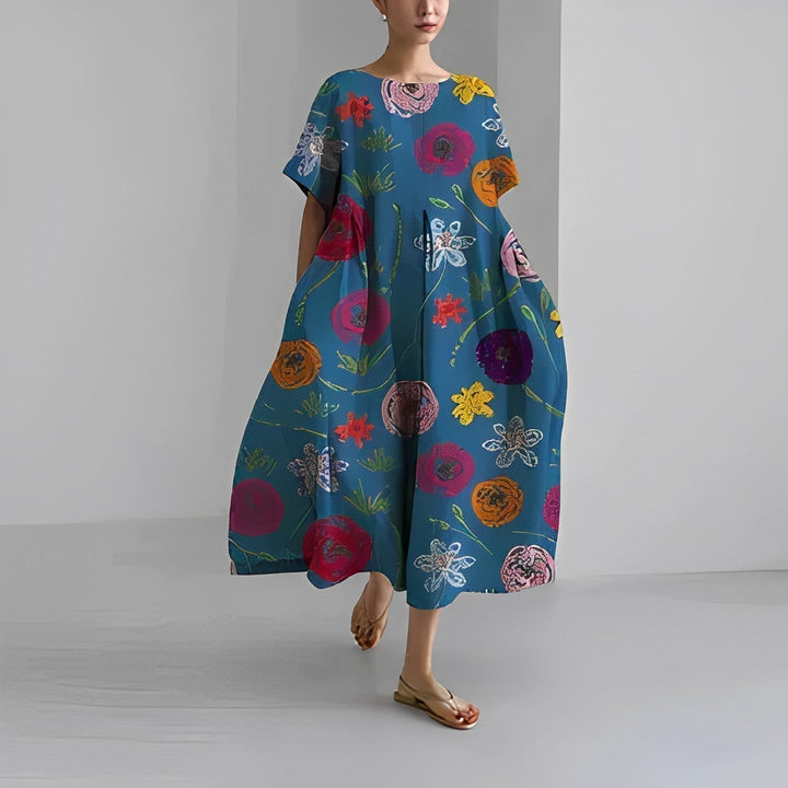 Elena Garden Grace Dress – Flowy Boho Dress