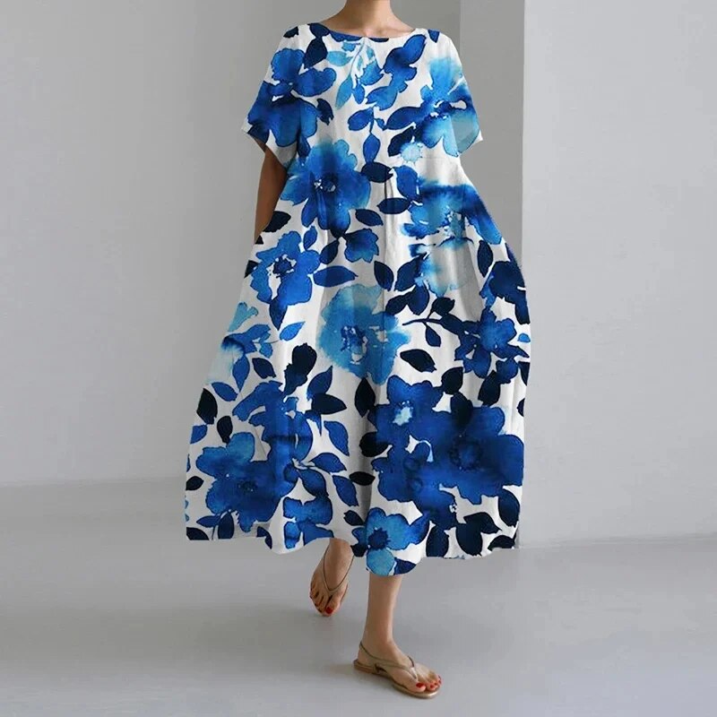 Elena Garden Grace Dress – Flowy Boho Dress