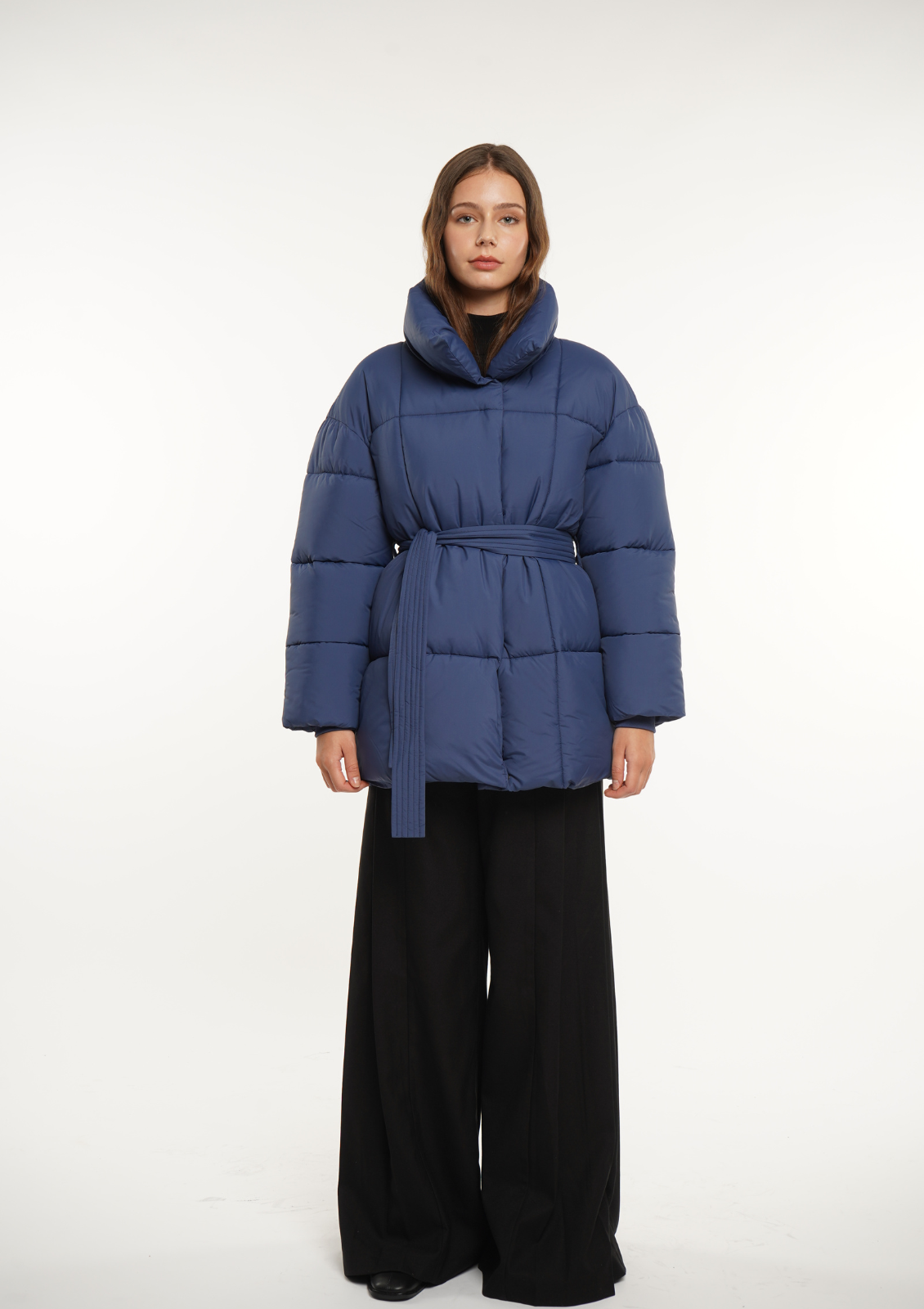 NOVA | MID LENGTH BELTED PUFFER JACKET