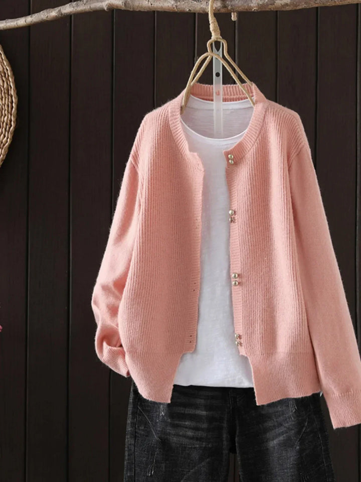 MORGANSON - ELARA | PEARL-BUTTON CARDIGAN