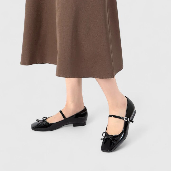 Rozalina | Comfort Support Square Toe Ballet Flats Shoes