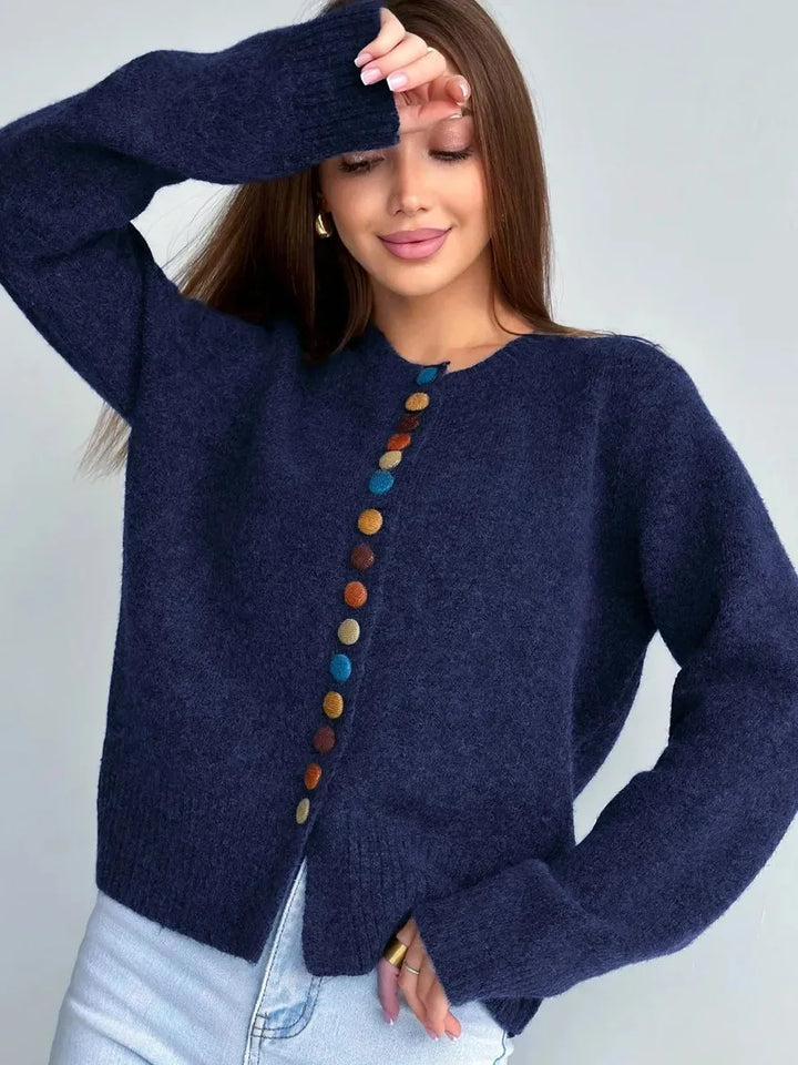 MORGANSON -  THE NOELLE | BUTTON-ACCENT CARDIGAN