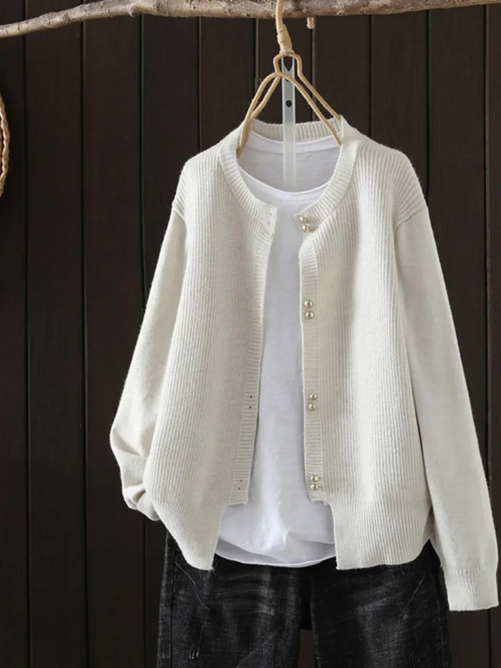 MORGANSON - ELARA | PEARL-BUTTON CARDIGAN