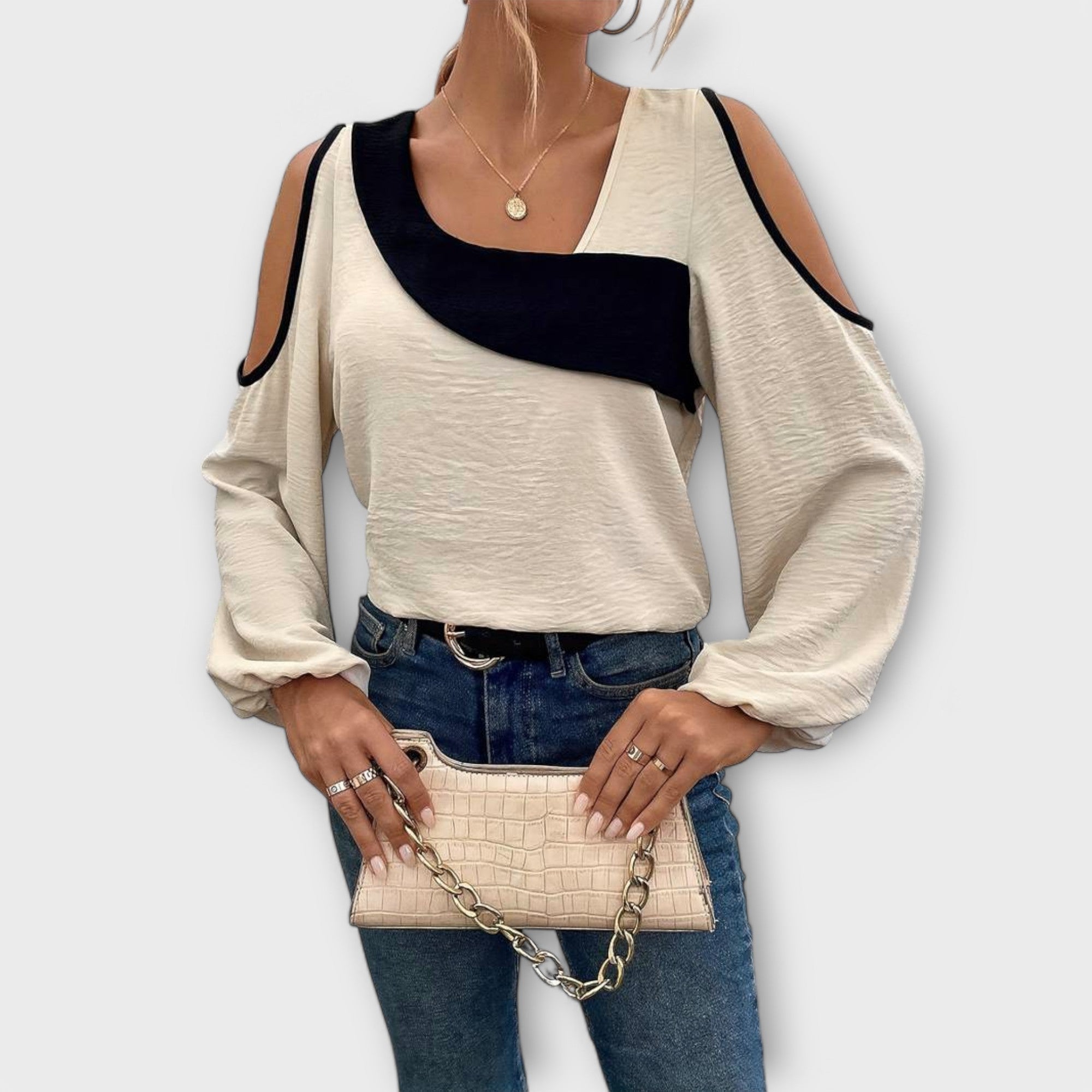 Cheryl™ - Bluse med firkantet udskæring