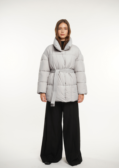 NOVA | MID LENGTH BELTED PUFFER JACKET