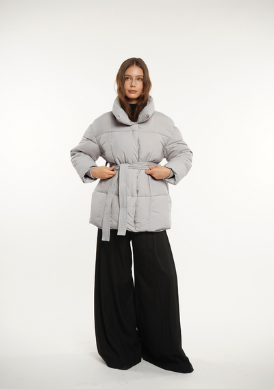 NOVA | MID LENGTH BELTED PUFFER JACKET