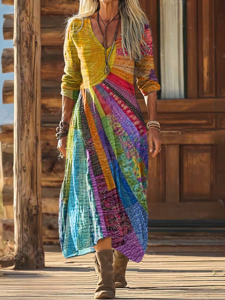 Lea™ | Bohemian Sun Design Dress