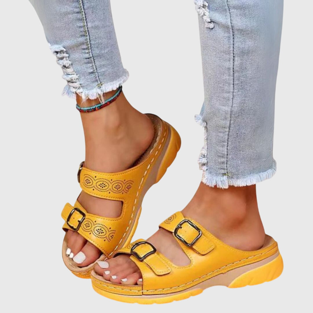 Diora™ | Comfort Support Leather Sandals