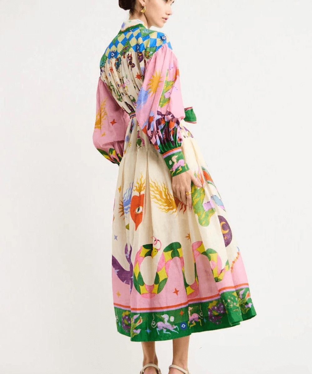Dorthe™ - Elegant Italiensk Maxi Kjole