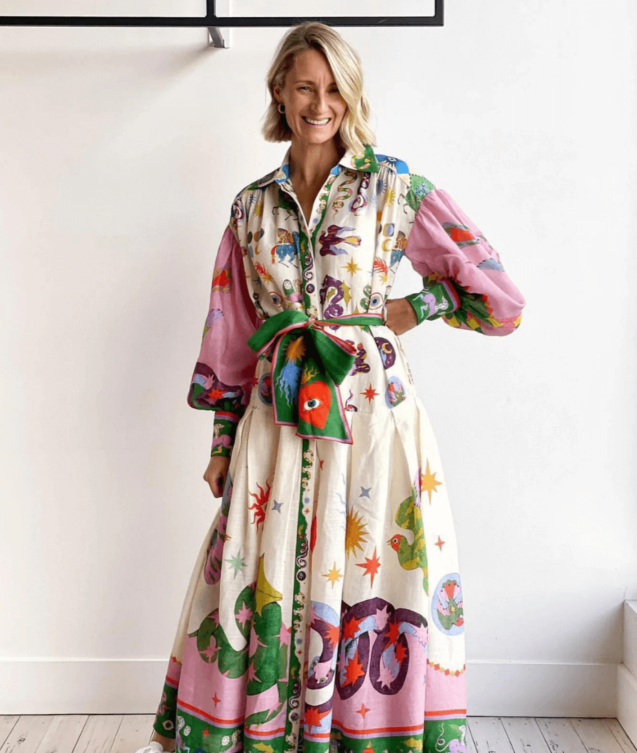 Dorthe™ - Elegant Italiensk Maxi Kjole