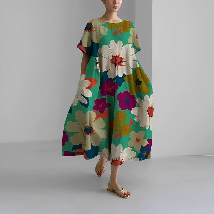 Elena Garden Grace Dress – Flowy Boho Dress