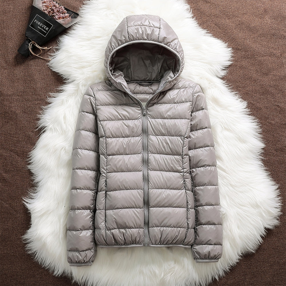 Kaia | Lightweight Hooded Puffer Jacket