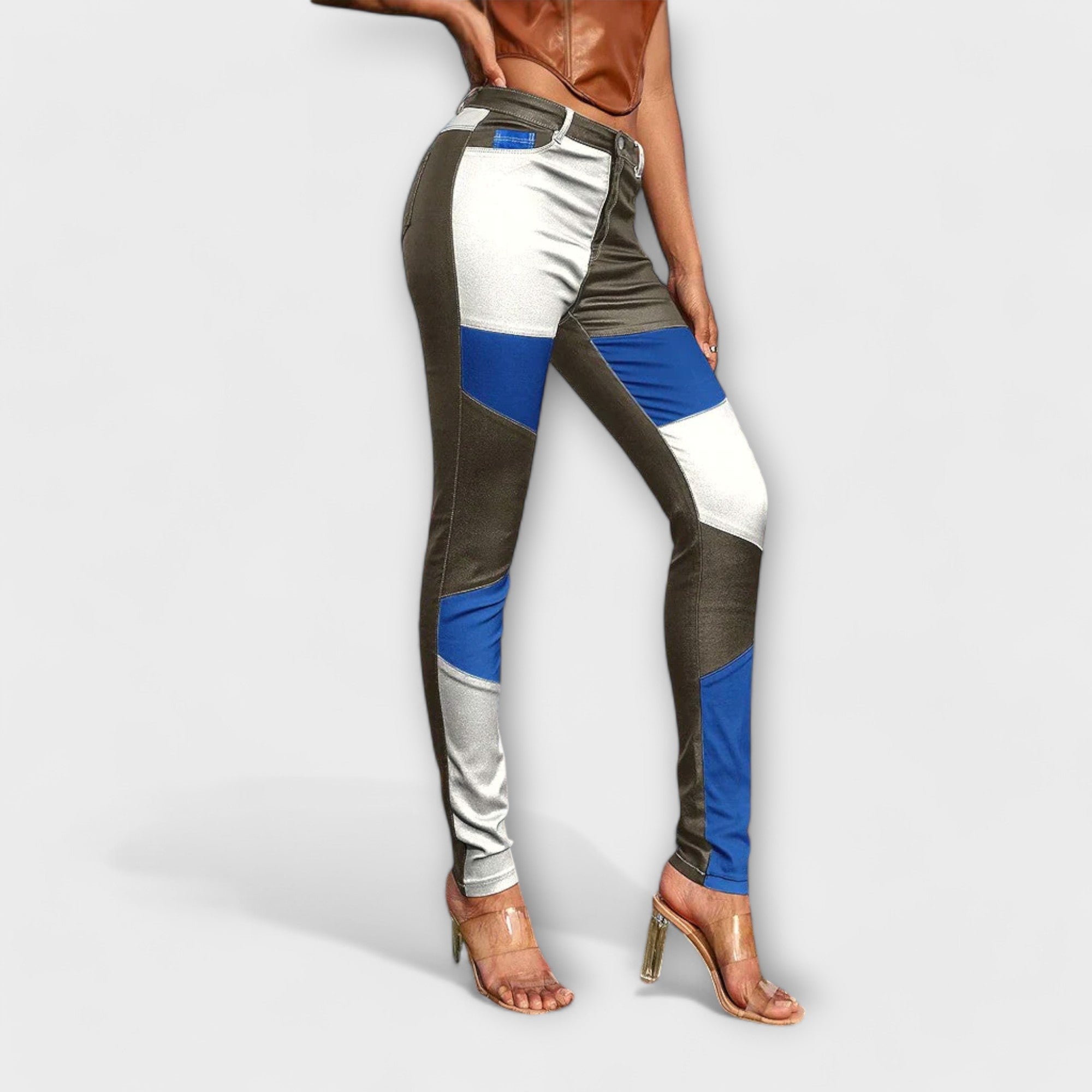 Aina™ - Rørbukser med colorblokmønster