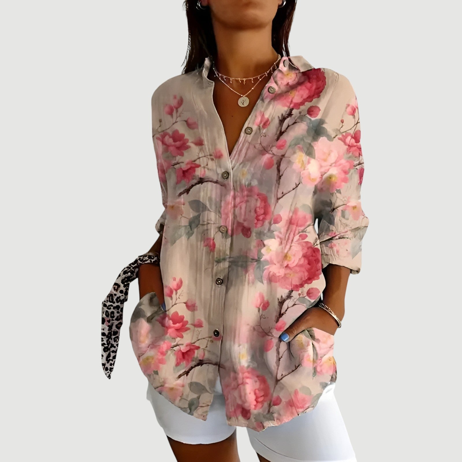 Bernabe™ - Colorrig bluse til hverdagen