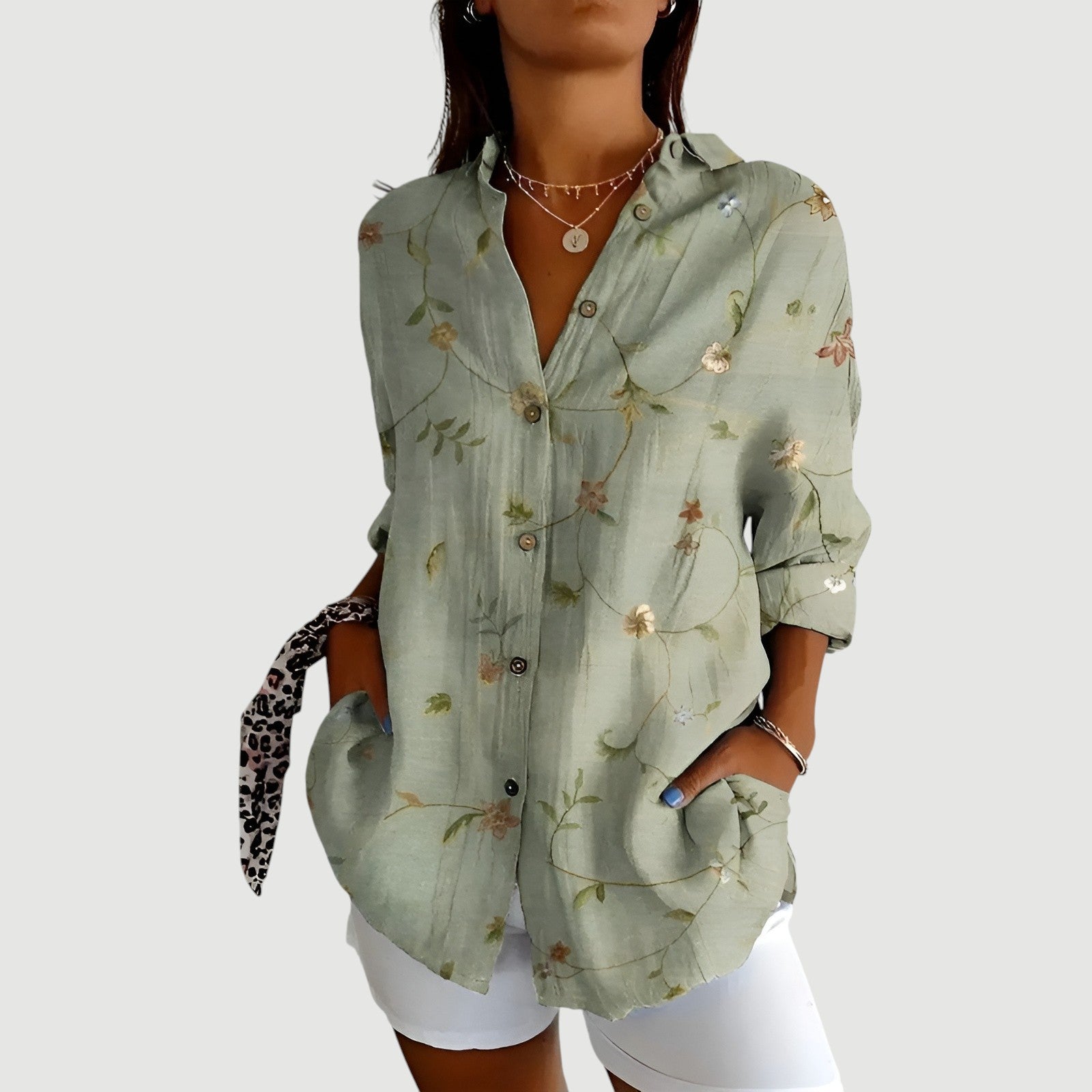 Farra™ - Bluse med colorrigt design