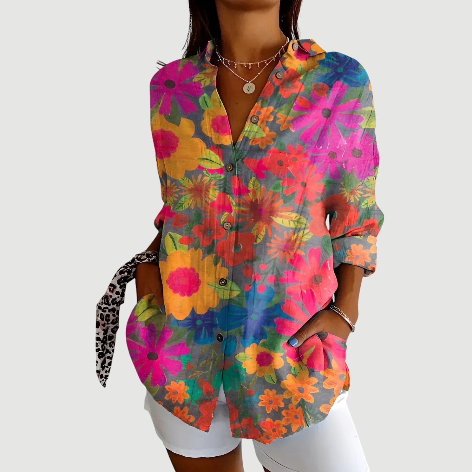 Bonna™ - Colorrig bluse til enhver lejlighed