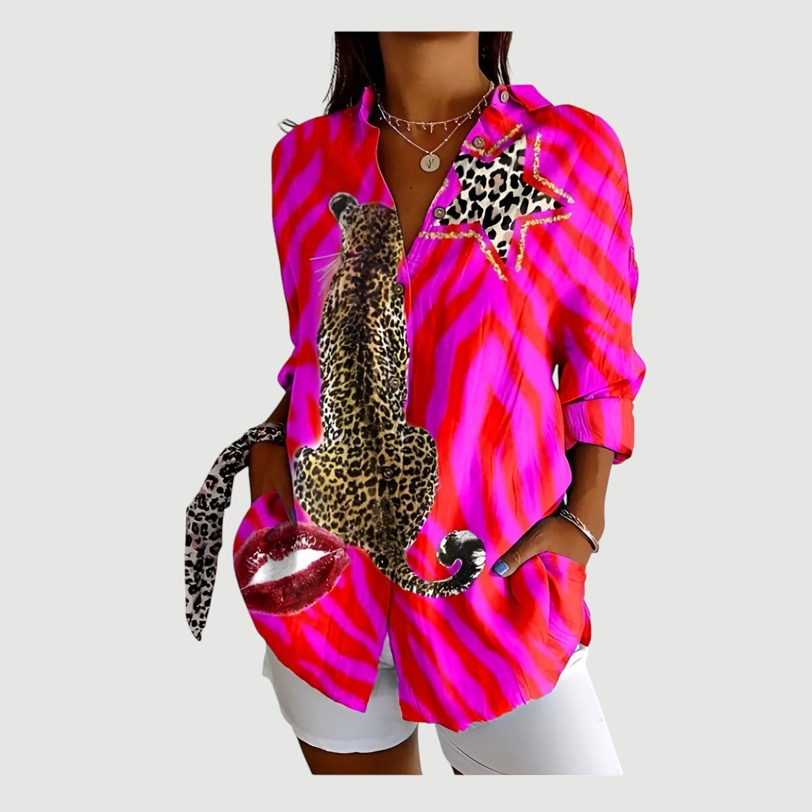 Cyvel™ - Bluse med colorrigt design