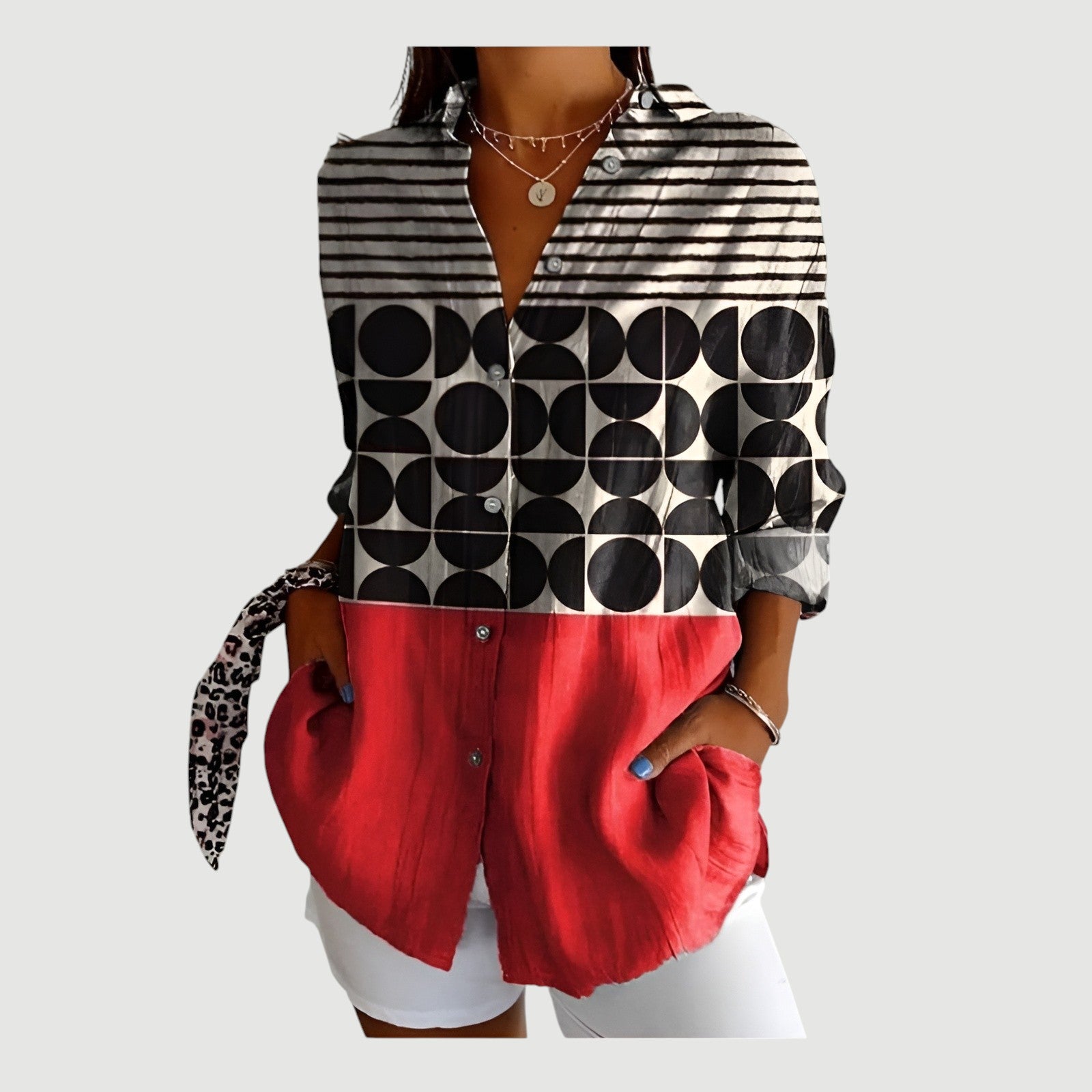 Eloisa™ - Bluse med colorrigt design