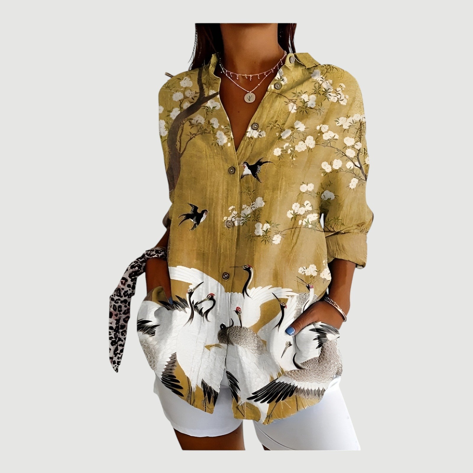 Desiree™ - Bluse med colorrigt design