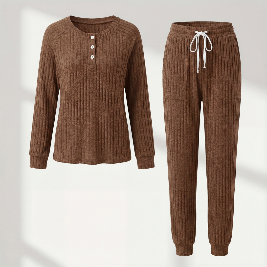 Brenda Women's Cozy Two-Piece Loungewear Set – Soft Breathable Fabric