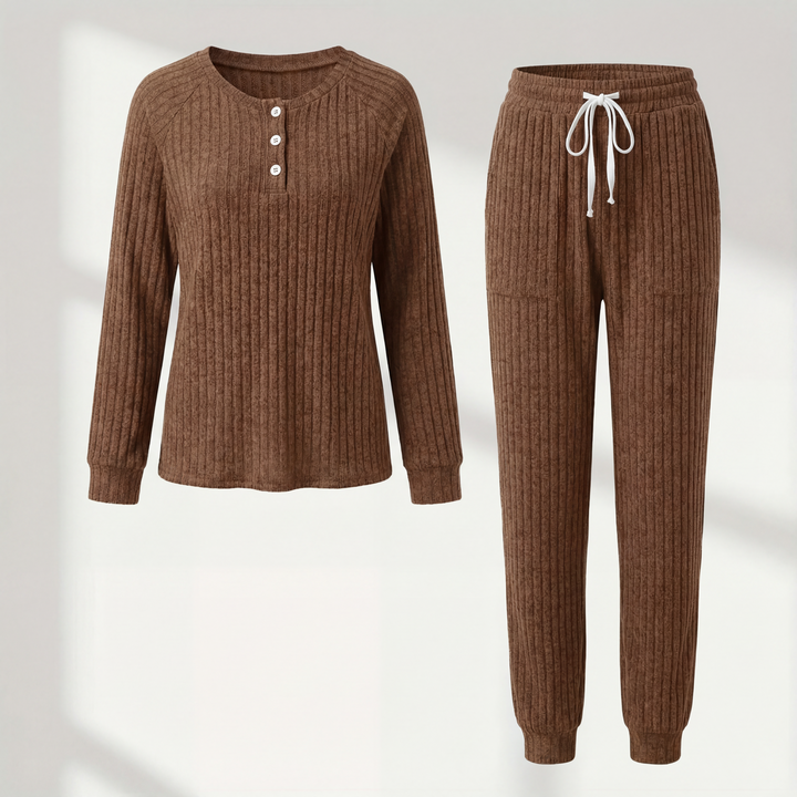 Brenda Women's Cozy Two-Piece Loungewear Set – Soft Breathable Fabric