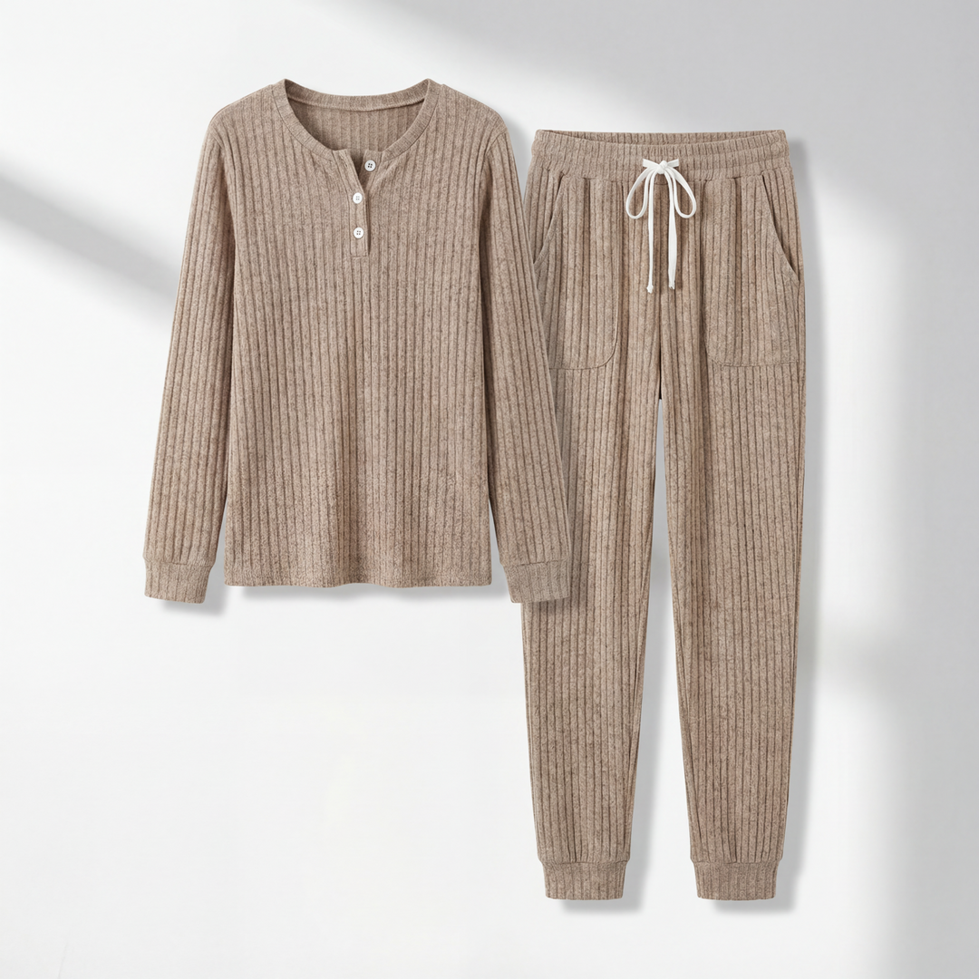 Brenda Women's Cozy Two-Piece Loungewear Set – Soft Breathable Fabric