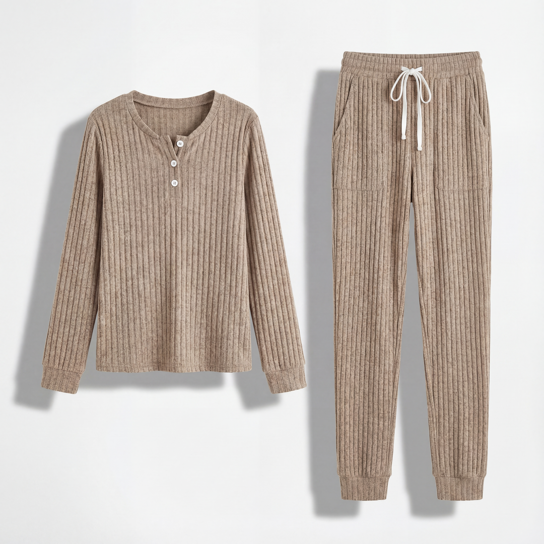 Brenda Women's Cozy Two-Piece Loungewear Set – Soft Breathable Fabric